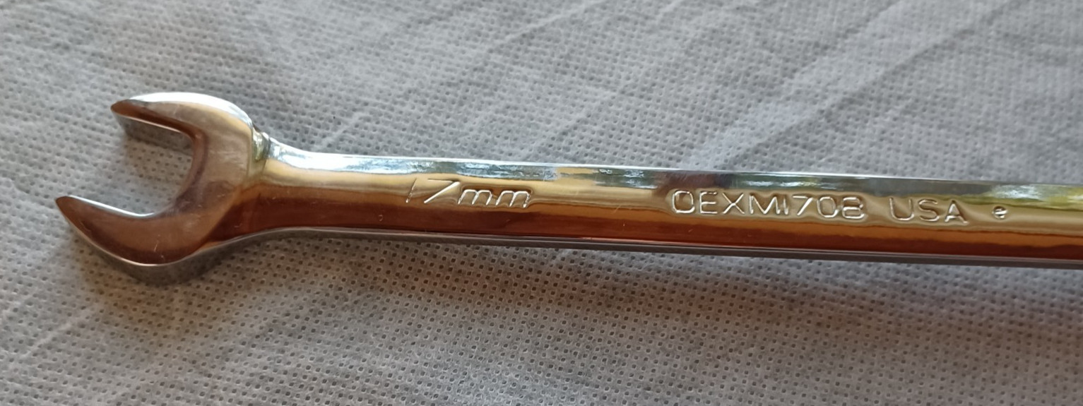 Snap-On 17mm 12-Point Metric Combination Wrench ~ OEXM170B