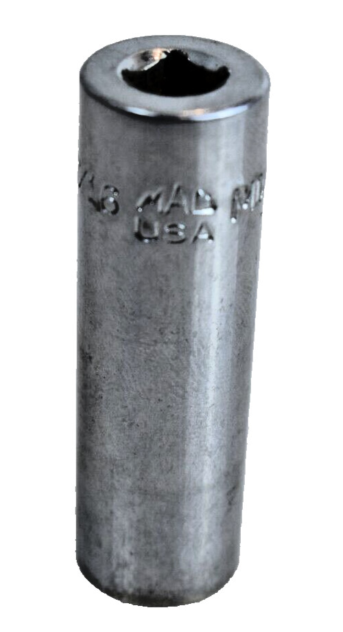 Mac Tools USA MD142R 7/16″ SAE Deep Socket 1/4″ Drive 12 Point Chrome Finish