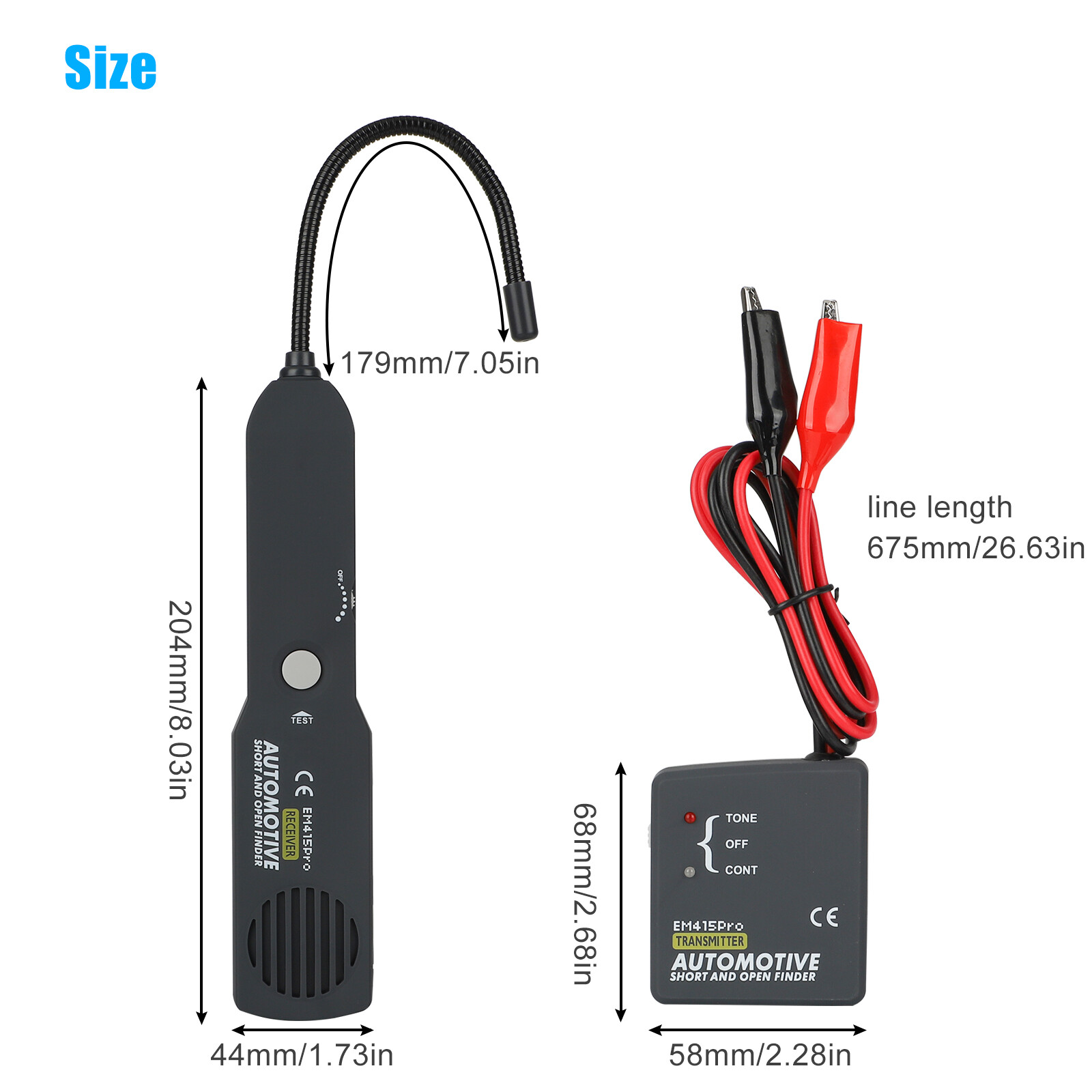 Automotive Open and Short Circuit Tester DC 6-42V Car Wire Cables Tracker Tool