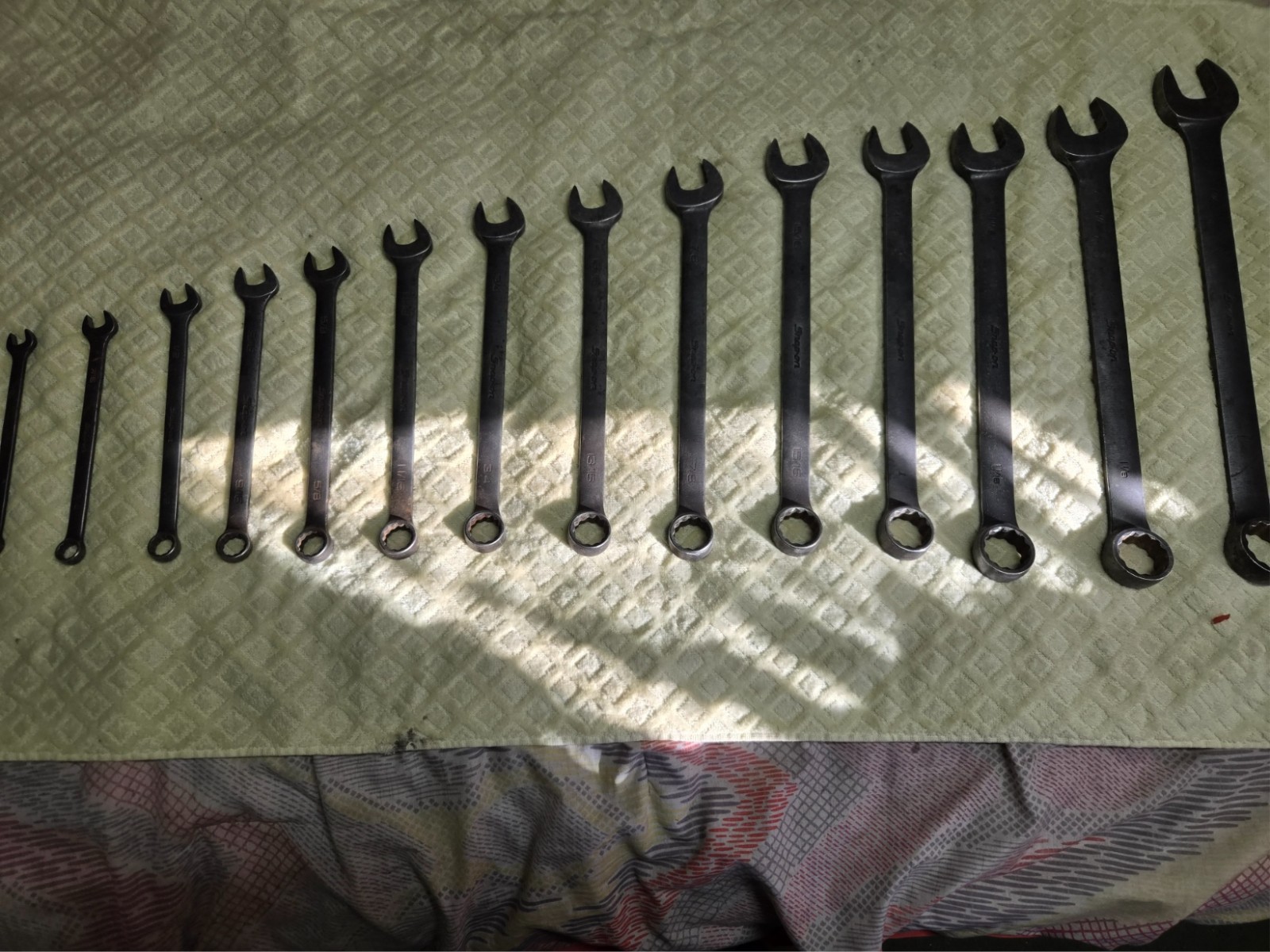 Snap-on GOEX 14-Pc Flank Drive SAE Industrial Wrench Set 3/8″ to 1-1/4″
