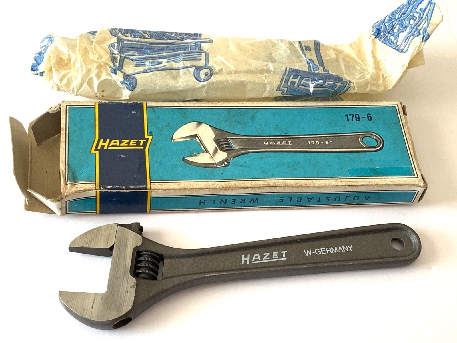 Vintage HAZET 179-6 Adjustable Wrench NIB Tool VW Porsche Mercedes made Sweden
