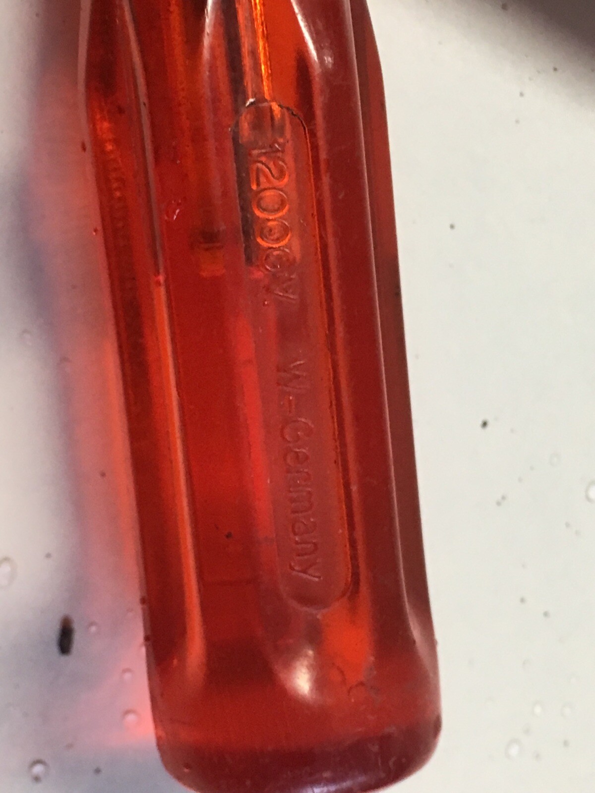 Vintage Red Screwdriver made in Germany 12000v german porsche oem