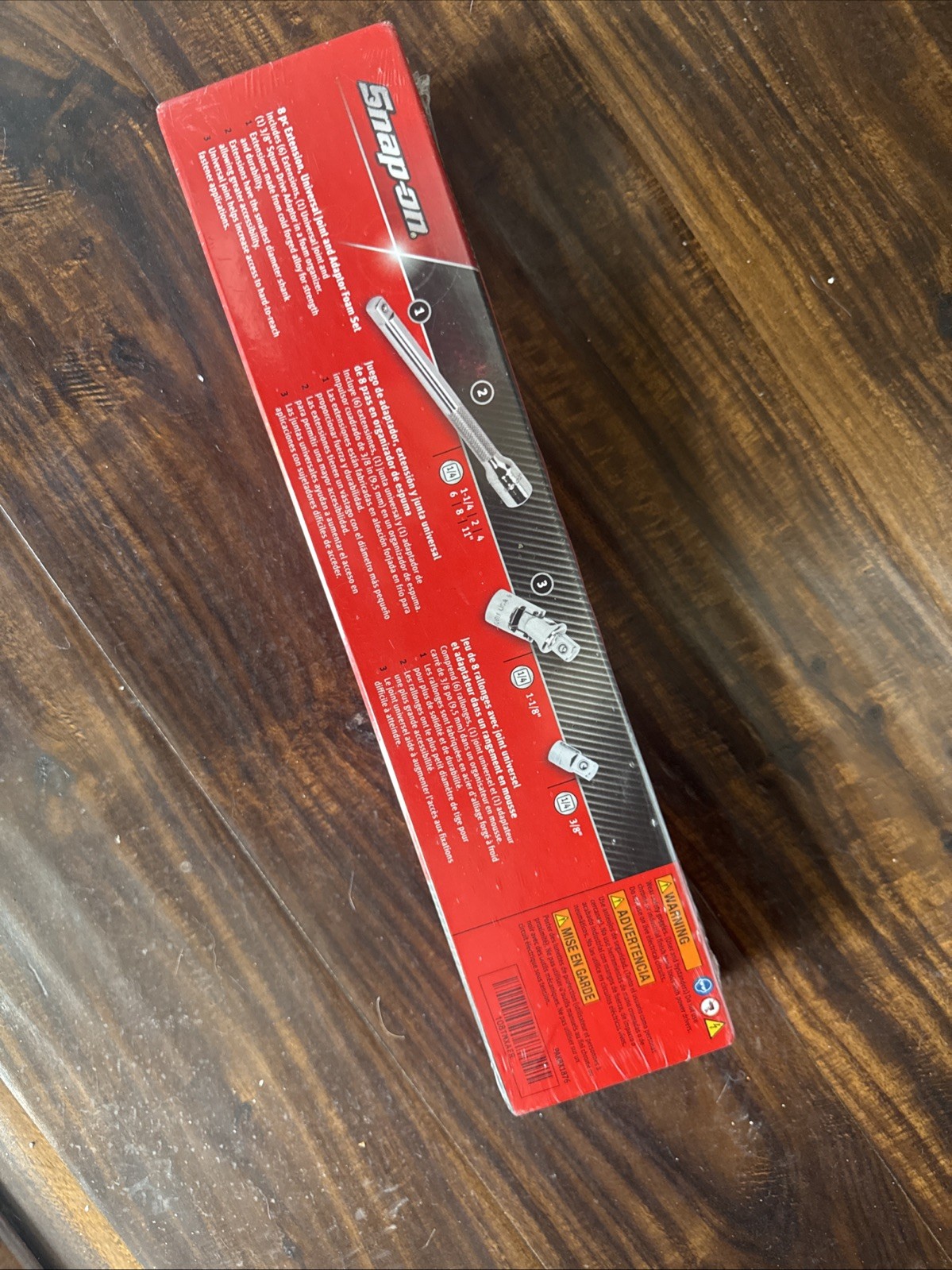 Snap On Tools 108TMXAFR 8pc Extension Joint/ Adaptor Foam Set New