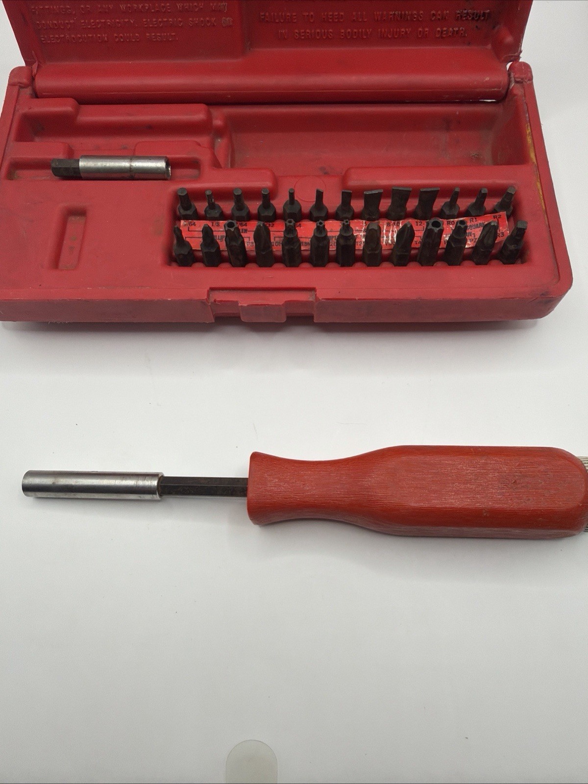 Rare Mac Tools USA Comfort Hard Red Handle Magnetic Screwdriver Sbd29SA Pm6A. B