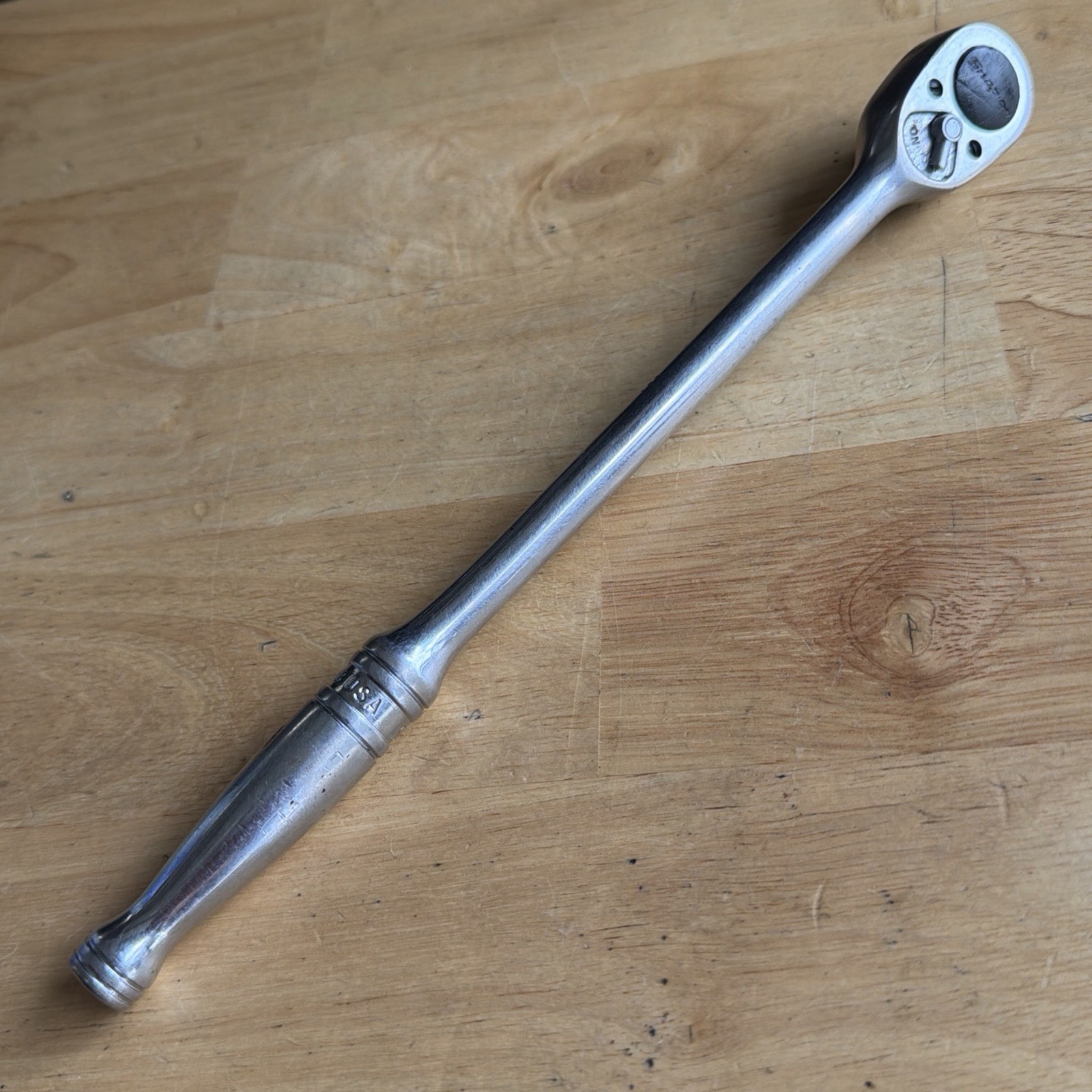Snap On Tools 10″ Long Ratchet 3/8″ Drive Long Handle FL710B Vtg Made in USA