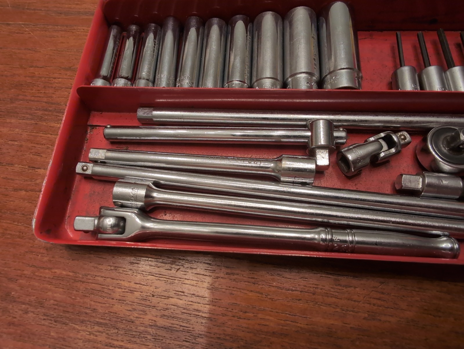 Vintage Underlined Snap On 68pc SAE 1/4 Drive General Service Set Socket Ratchet