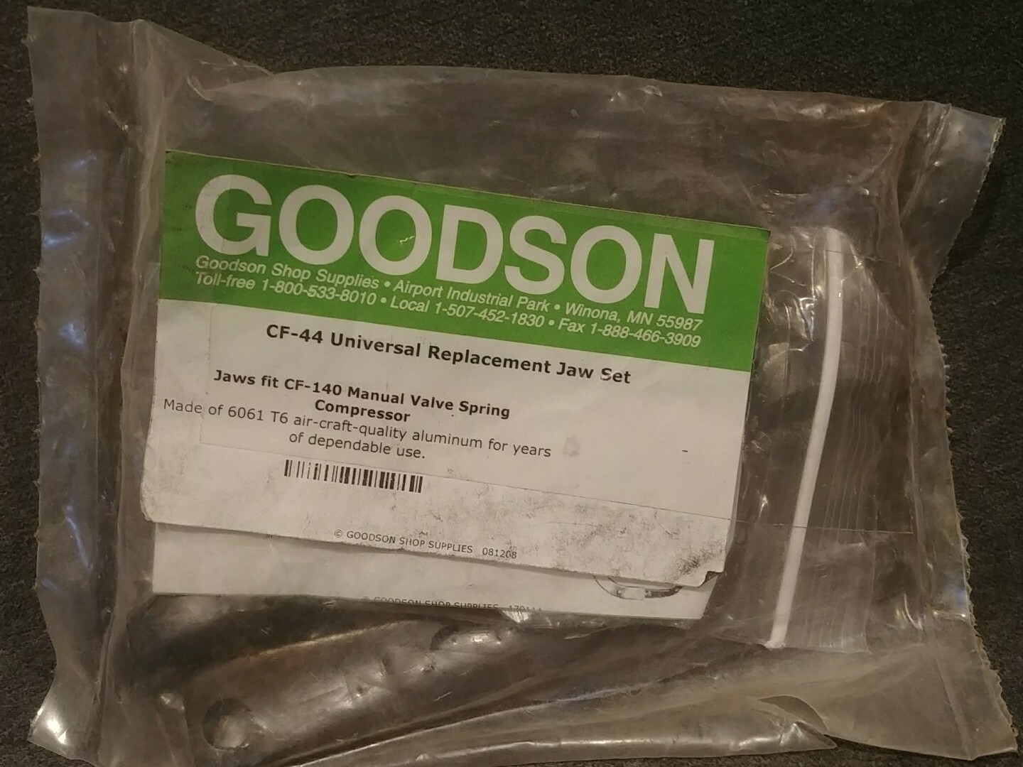 CF-44 Universal Replacement Jaw Set For CF-140 Manual Valve Spring Compressor