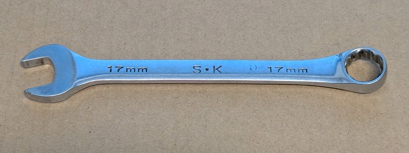 S-K Tools 88317 17mm 12-Point Metric Combination Wrench SuperKrome USA