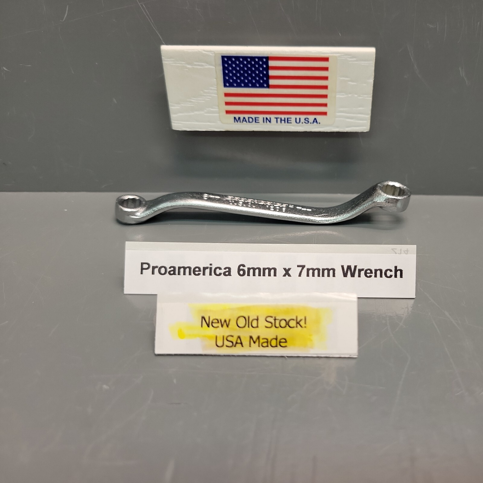 ProAmerica 1206 Wrench Box End offset 6mm x 7mm For the Mechanic & Craftsman USA