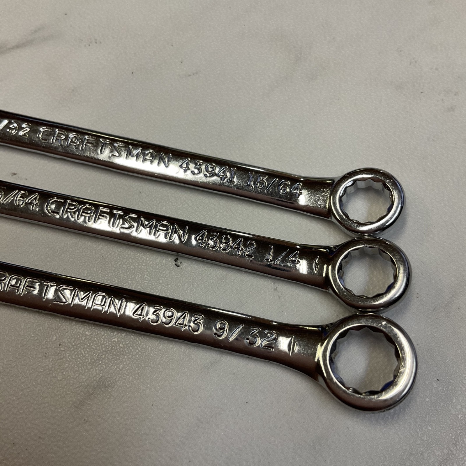 Craftsman 12 Point Midget Ignition Combination Wrenches 43941, 43942, 43943