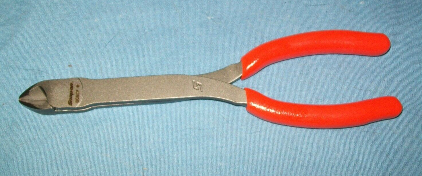 New Snap-on™ 808CFO 8″ Long Mini Diagonal Cutters Orange Vinyl Grip Unused