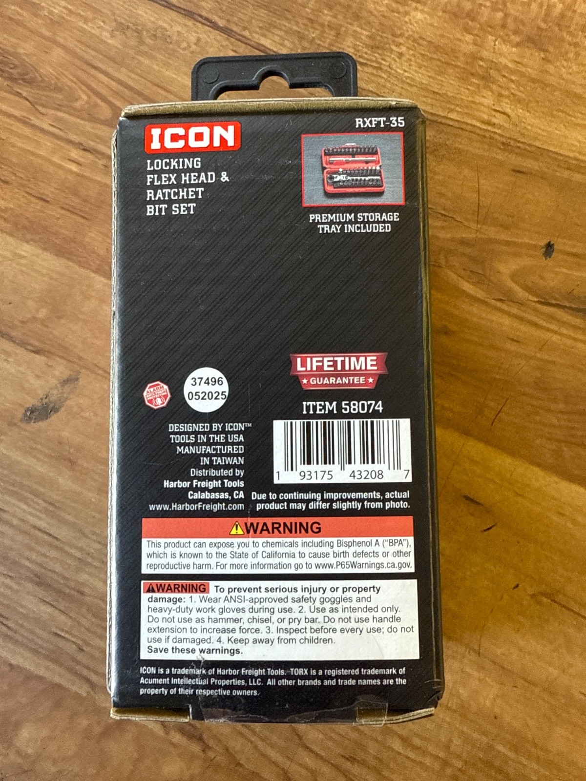 ICON RXFT-35 Locking Flex Head Ratchet and Bit Set 35 Piece NEW