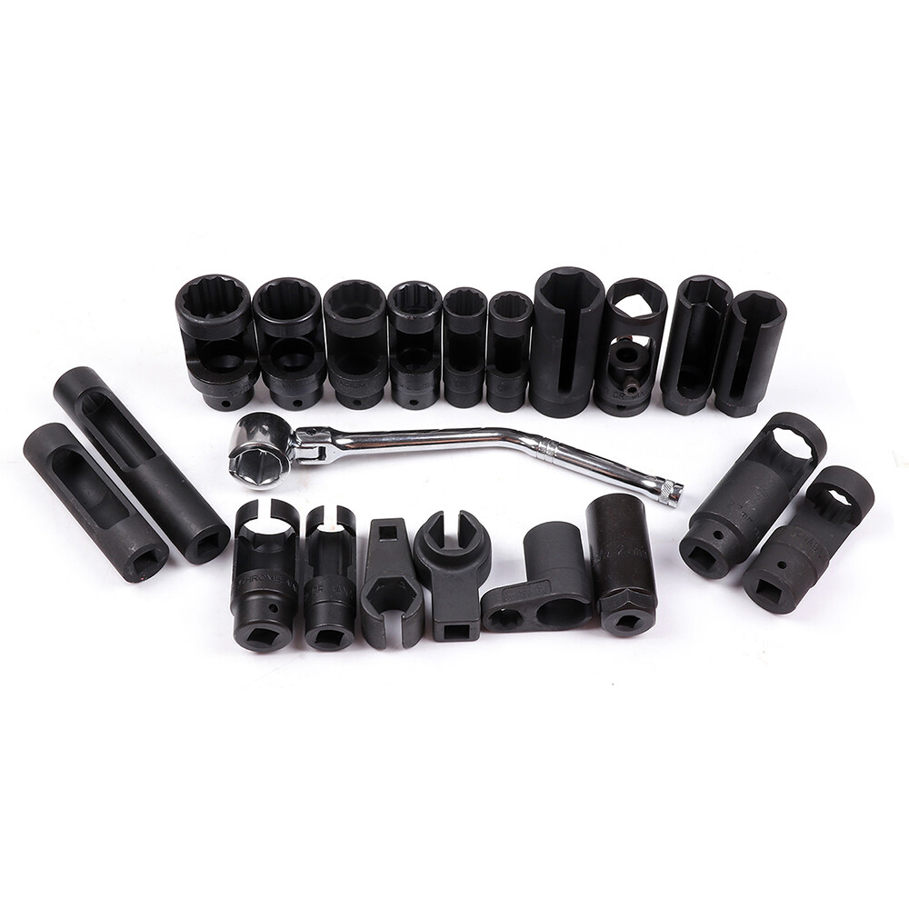 21Pc Oxygen Sensor CRV Sockets Automotive Vacuum Switch Sending Off Set Wrench