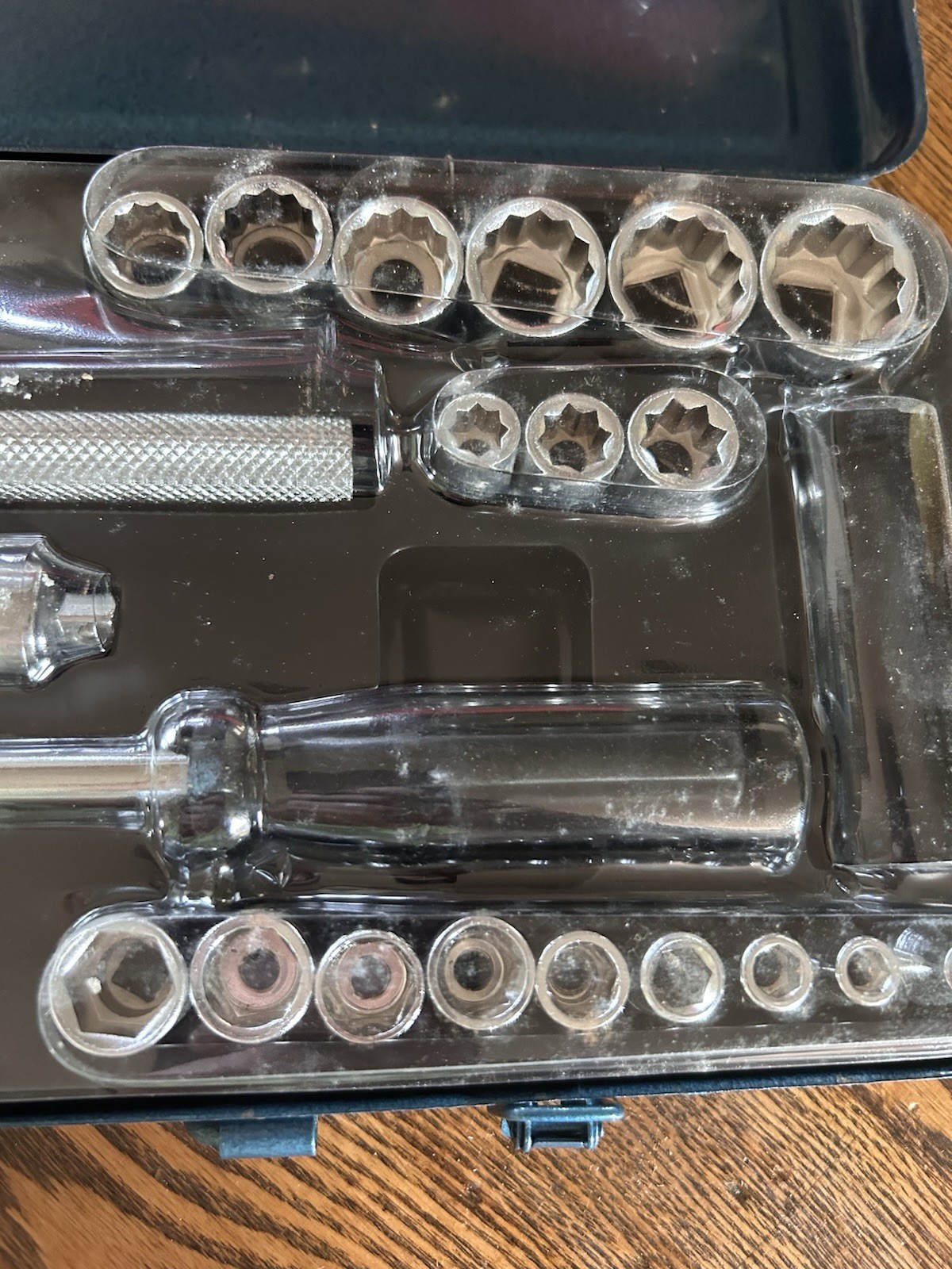 VINTAGE Sears40 Pc SOCKET WRENCH SET CASE METRIC &US Imperial GARAGE MECHANICS