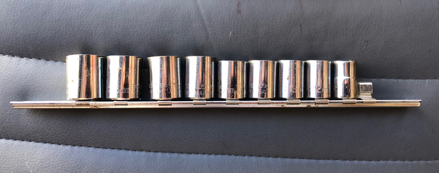 STANLEY PROFFESIONAL 6 POINT METRIC 3/8 DRIVE 11,12,13,14,15,16,17,18,19MM