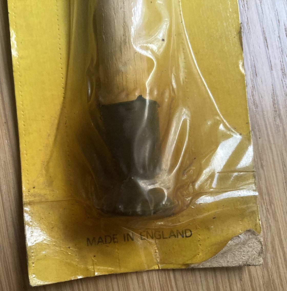 Vintage Halfords Valve Grinding Stick Lapping Tool Wooden Shaft Double Ended