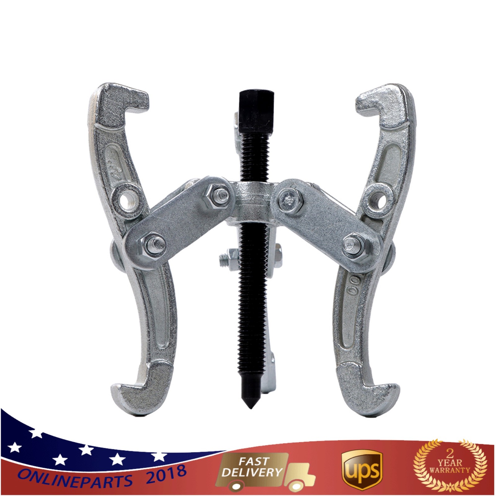 4 Pcs 3 Jaw Puller Tool Kit for Pulley Gear Bearing 3 in/4 in/6 in/8 in
