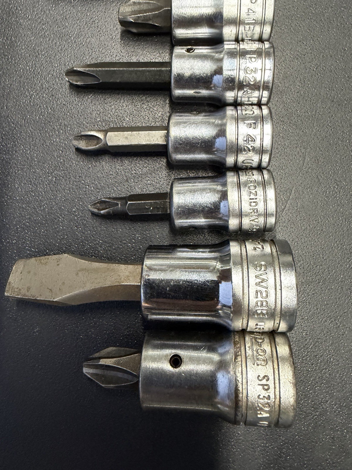 Snap-On PIT120 3/8” Drive striking Impact driver With 12 Sockets
