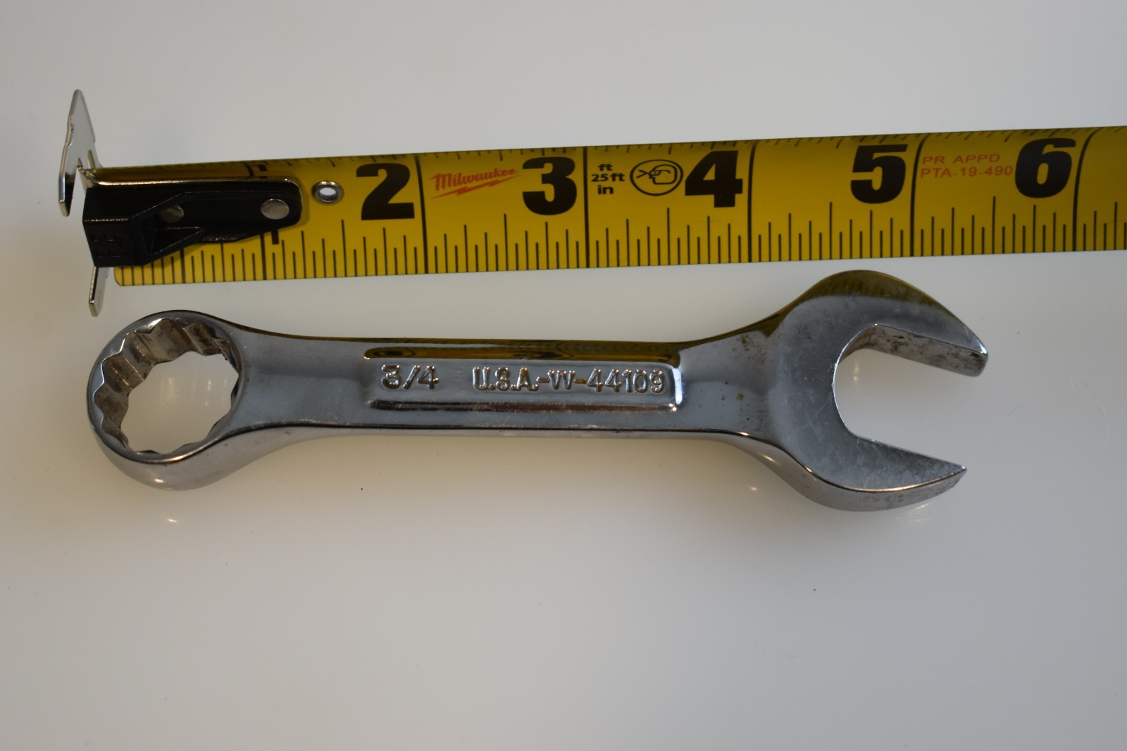Craftsman Professional Tools 44109 -VV- 3/4″ Stubby Combination Wrench 12 Pt USA