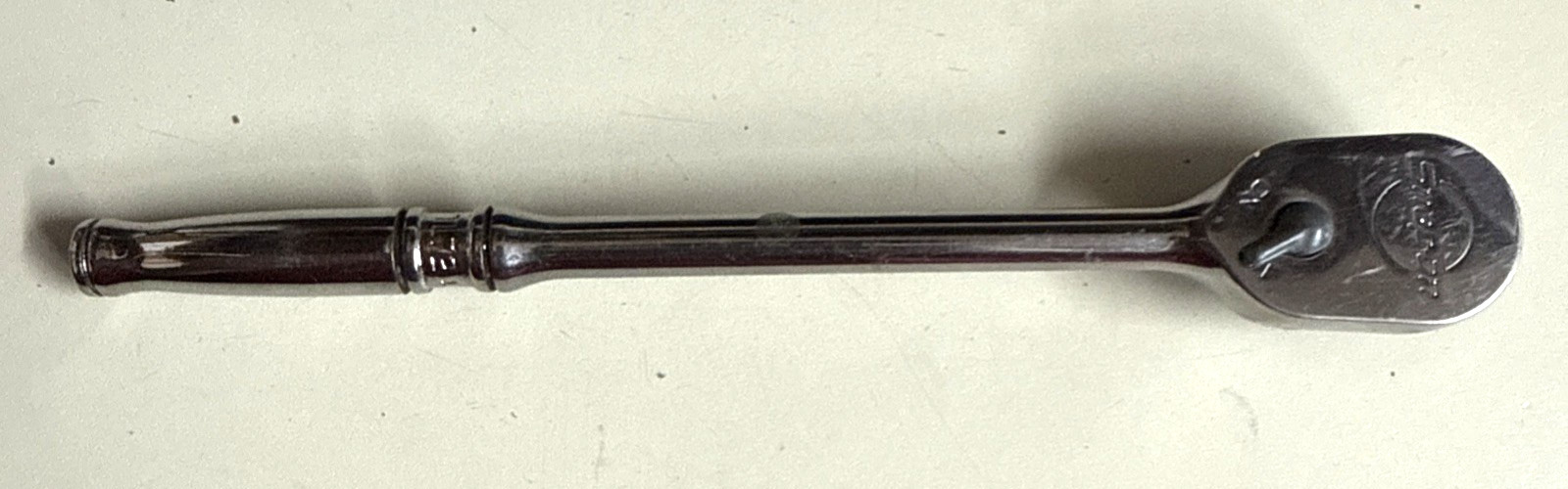 Snap-On TL72 1/4″ Dual Drive Long Handle 6.5″ Chrome Ratchet, Sealed Head