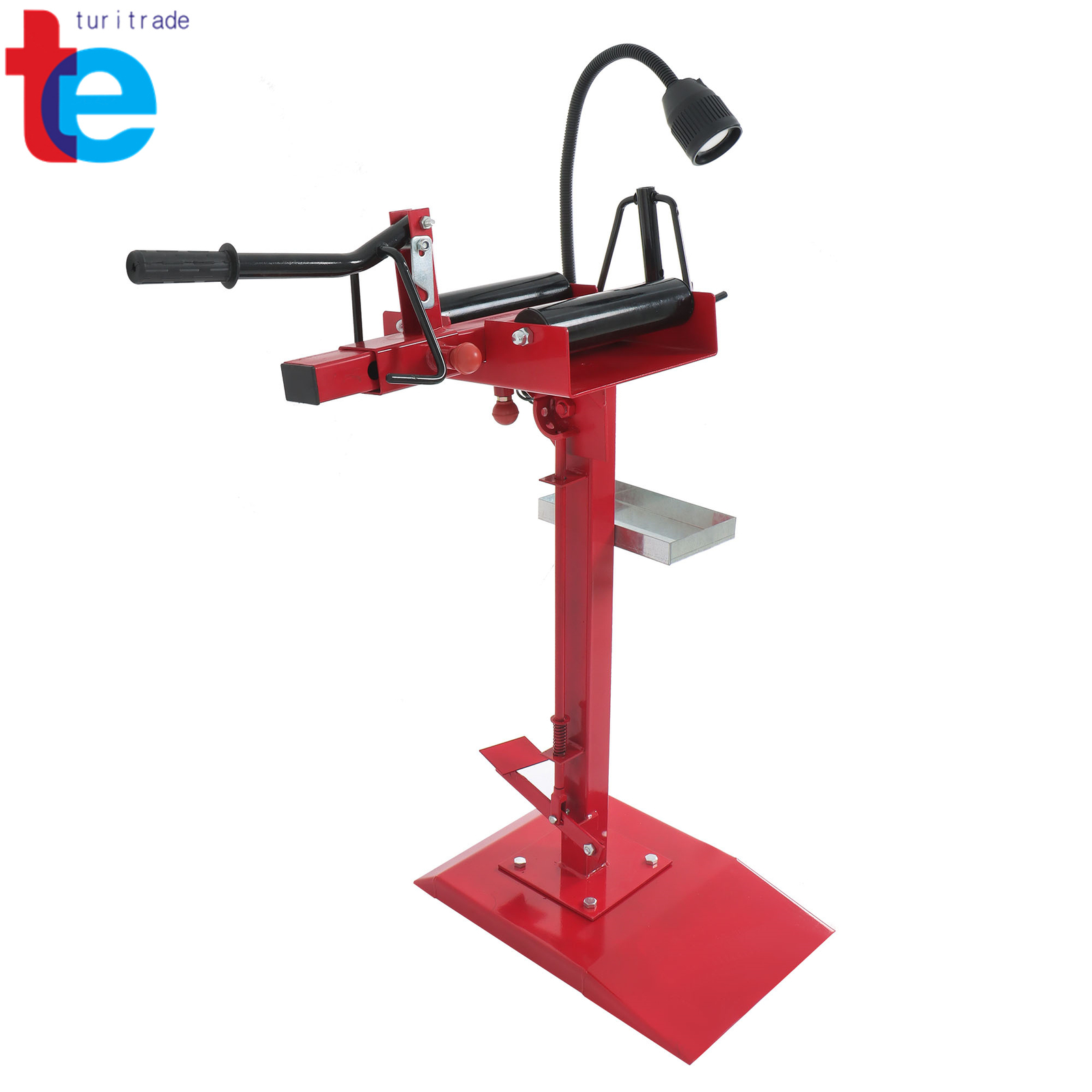 Heavy Duty Manual Car Tire Spreader Tire Changer Repair Tires Tool w/ Led Light