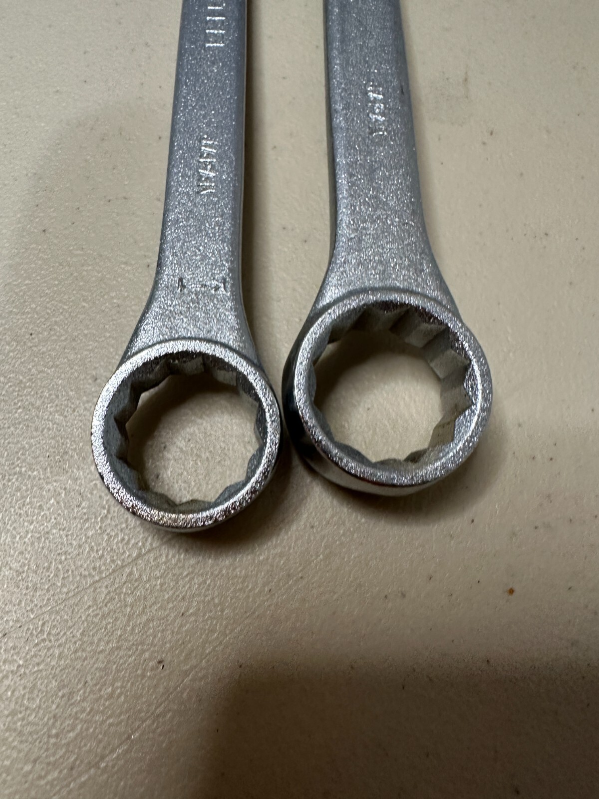 2 – Rare Vintage Continental Combination Wrenches 12 Point Made in Japan See Pic