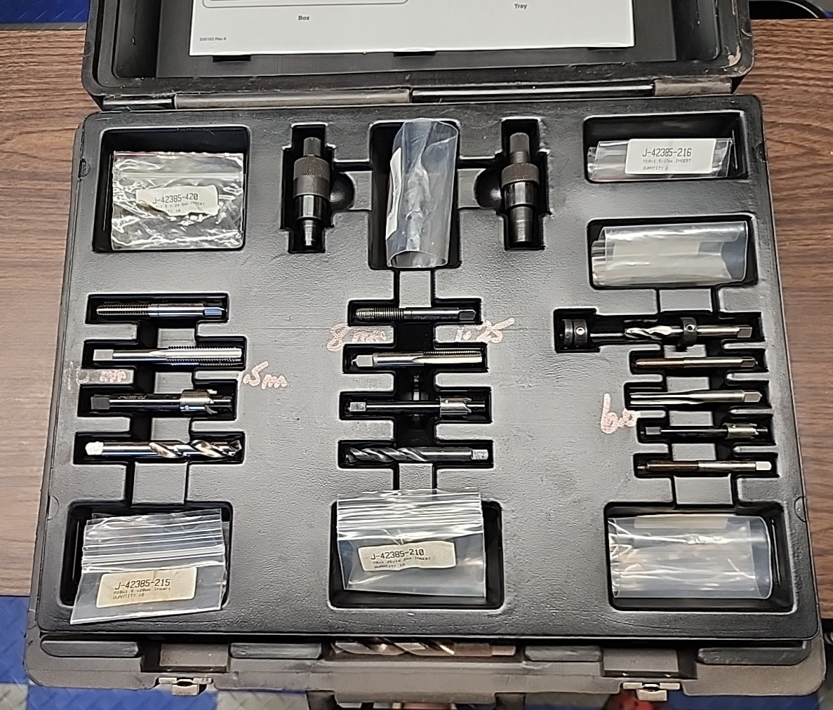 Kent Moore J-42385-400 Inline Engine Thread Repair Kit Time-Sert GM SPX Tool Kit