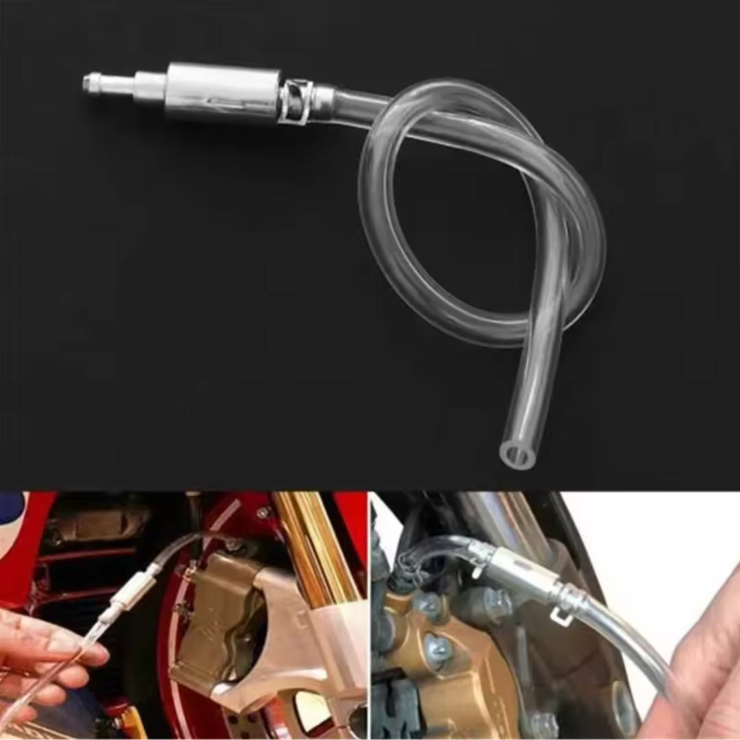 Clutch Brake Bleeder Hose One Way Valve Tube Bleeding Tool Kit Motorcycle Car