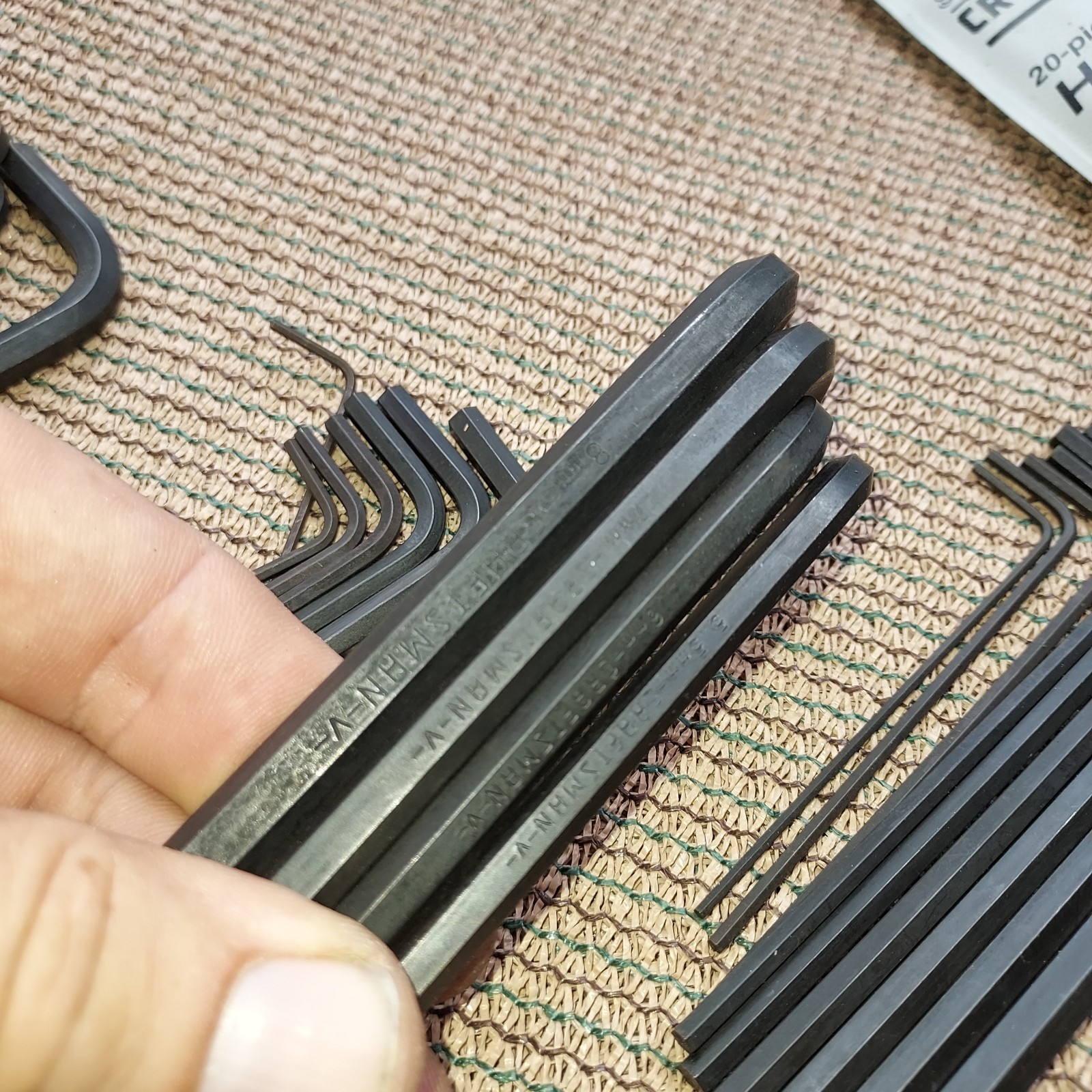 Vintage 40 pc Craftsman 46677 Metric 46696 SAE Set Screw Hex Key Allen – V – USA