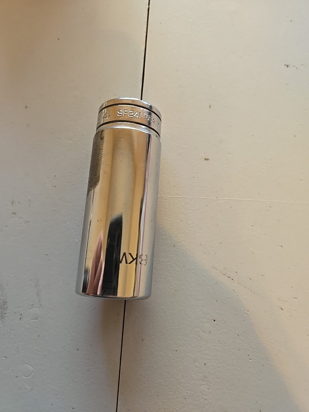 Snap On 3/8″ Drive 3/4″ 12PT SAE Deep Chrome Socket USA SF241