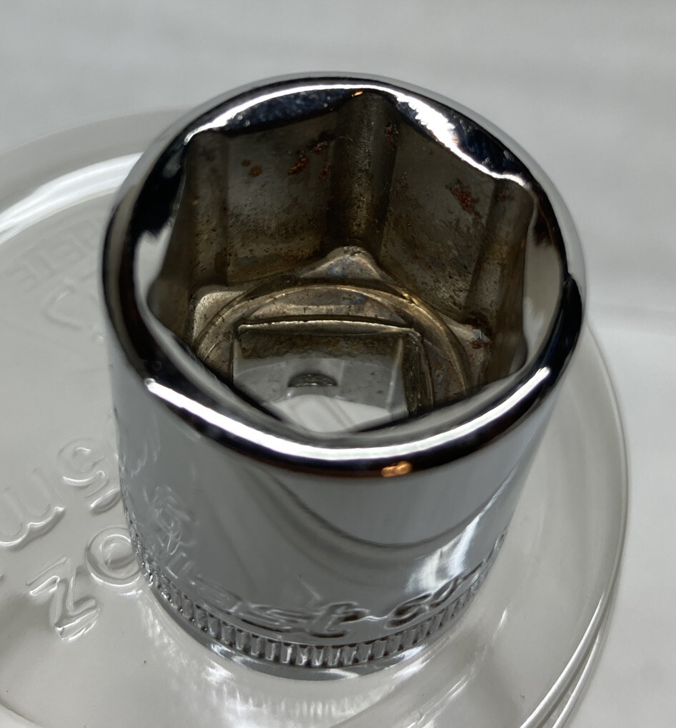 DURALAST 16mm 6 point Hex 3/8in Drive Shallow Metric Single Socket Polished