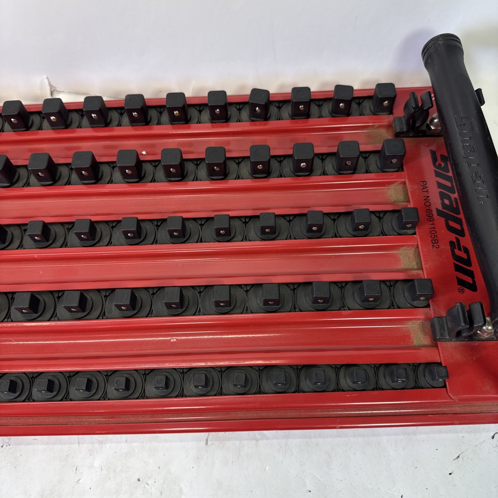 Snap-on KASKT5RD Locking Socket Holder Socket Tray Red/Black 76 Lock Posts