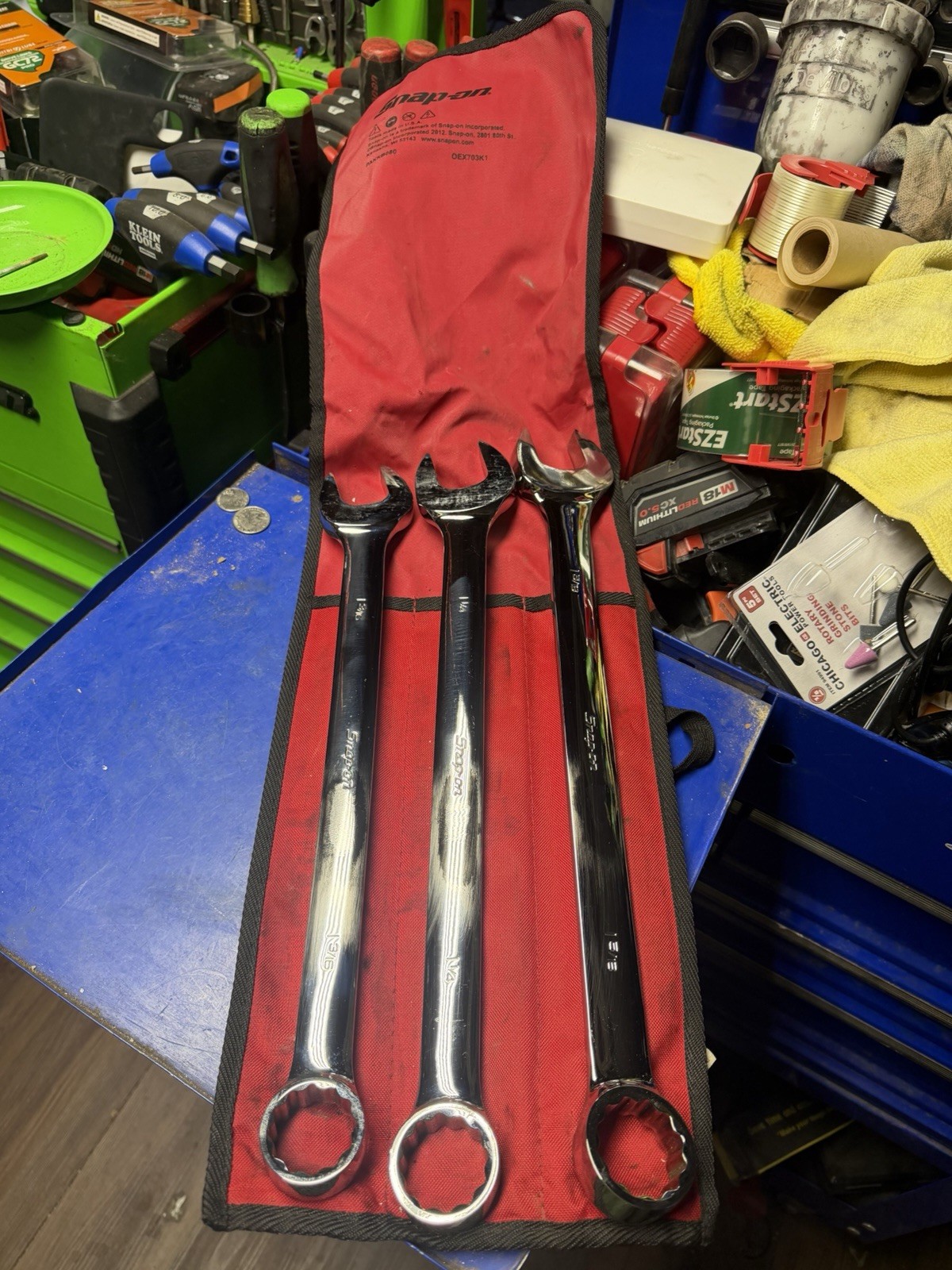 Snap-on™ SOEX703K1 12-pt Flank Drive Plus Wrench Set 1 3/16″ 1 1/4″ 1 5/16″