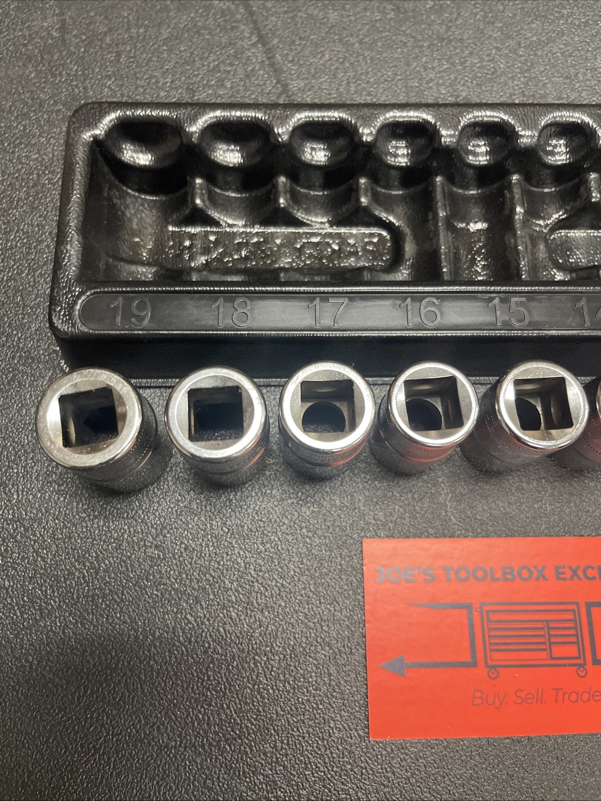 Snap-On NEW 310SWMYA 10-Pc 1/2″ Dr 12-Pt Metric Flank Drive Shallow Socket Set