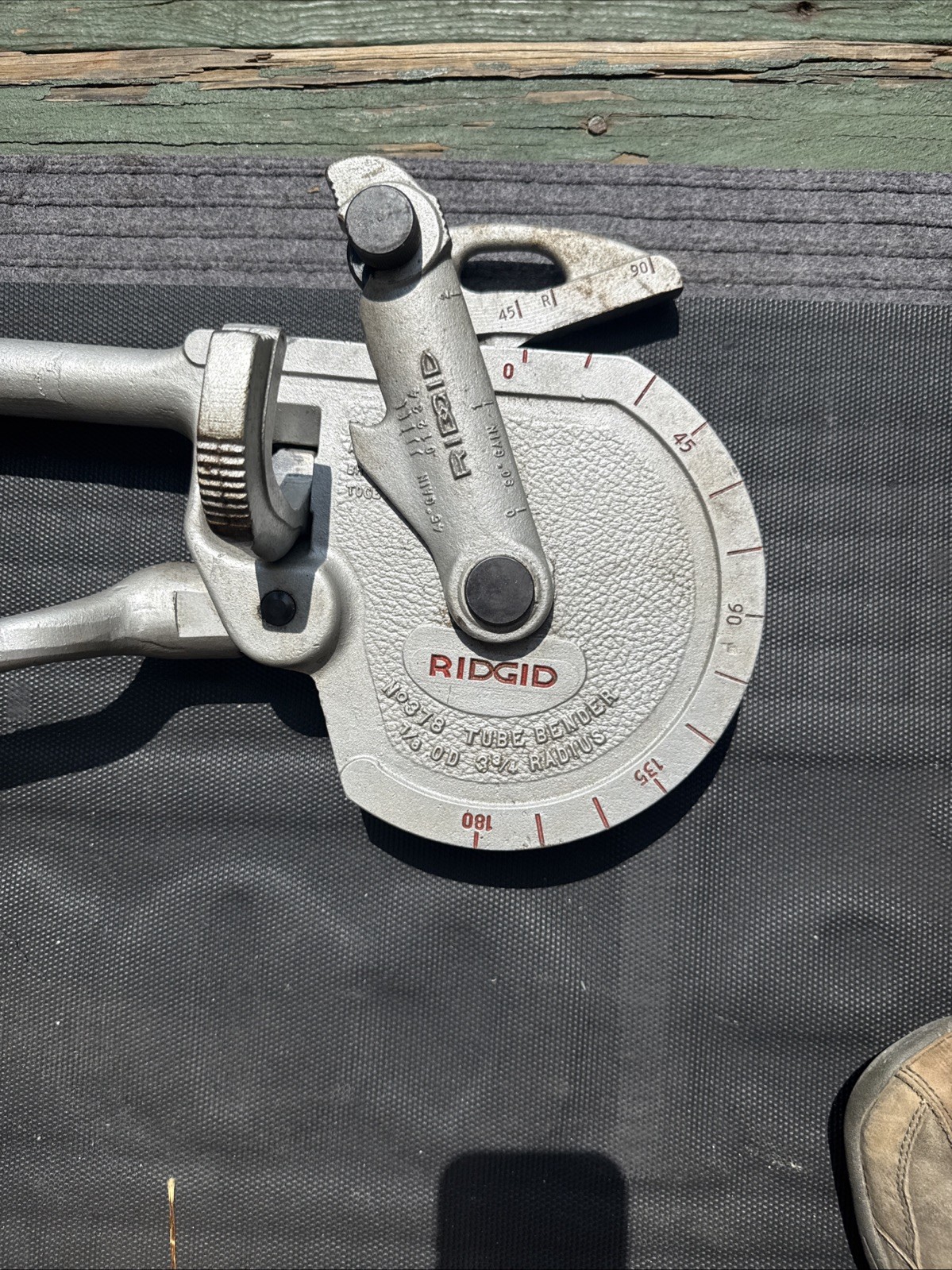 RIDGID 35180 Model 378 Geared Ratchet Tube Bender 180 Degree Excellent Condition
