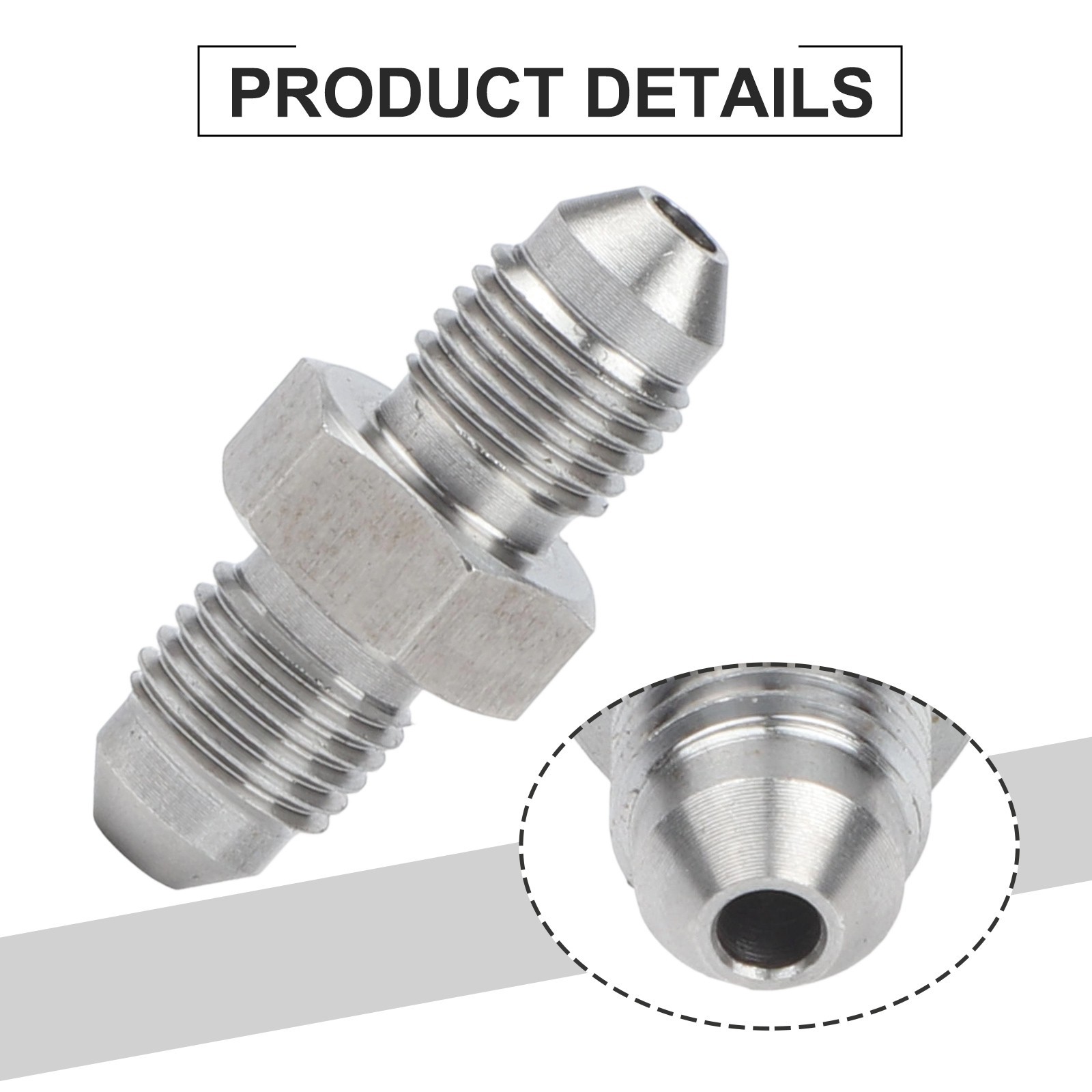 AN3 to M12x1 M10x1 Stainless Steel Adapter for Cars and Automotive Use