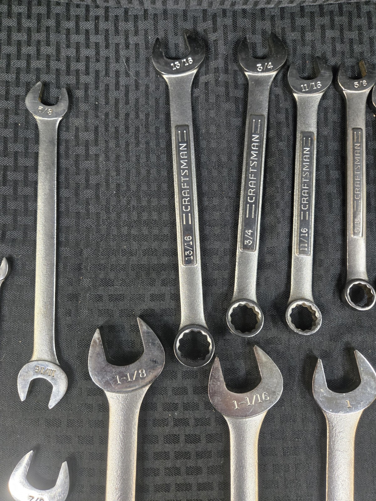 Craftsman SAE Combination Wrench Set, USA 13 pc 3/8 to 1-1/8″, and Thin Wrenches