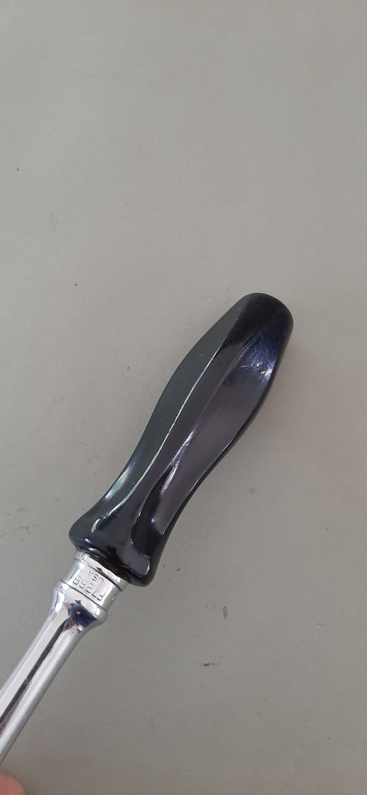 Snap-on Tools F726B 3/8″ Drive Ratchet Black Hard Handle USA Read Descript 607