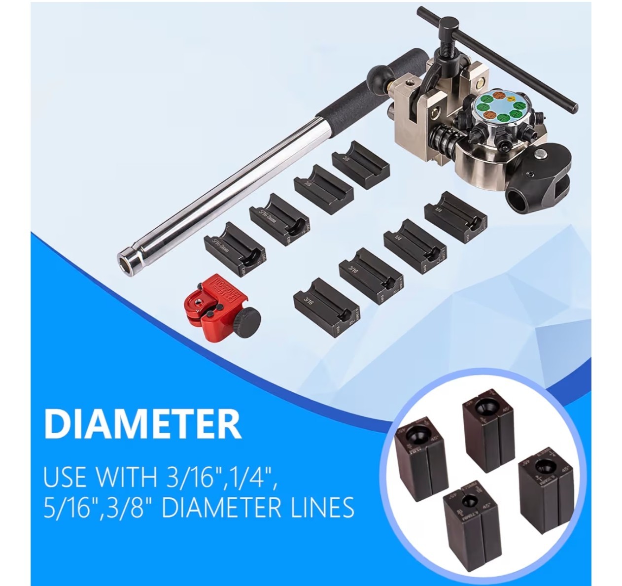Brake Line Flaring Tool Kit Double Flaring Tool