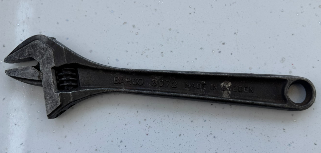 Bahco 8072 Adjustable Spanner Wrench Shifter 10″ 250mm Made in Sweden