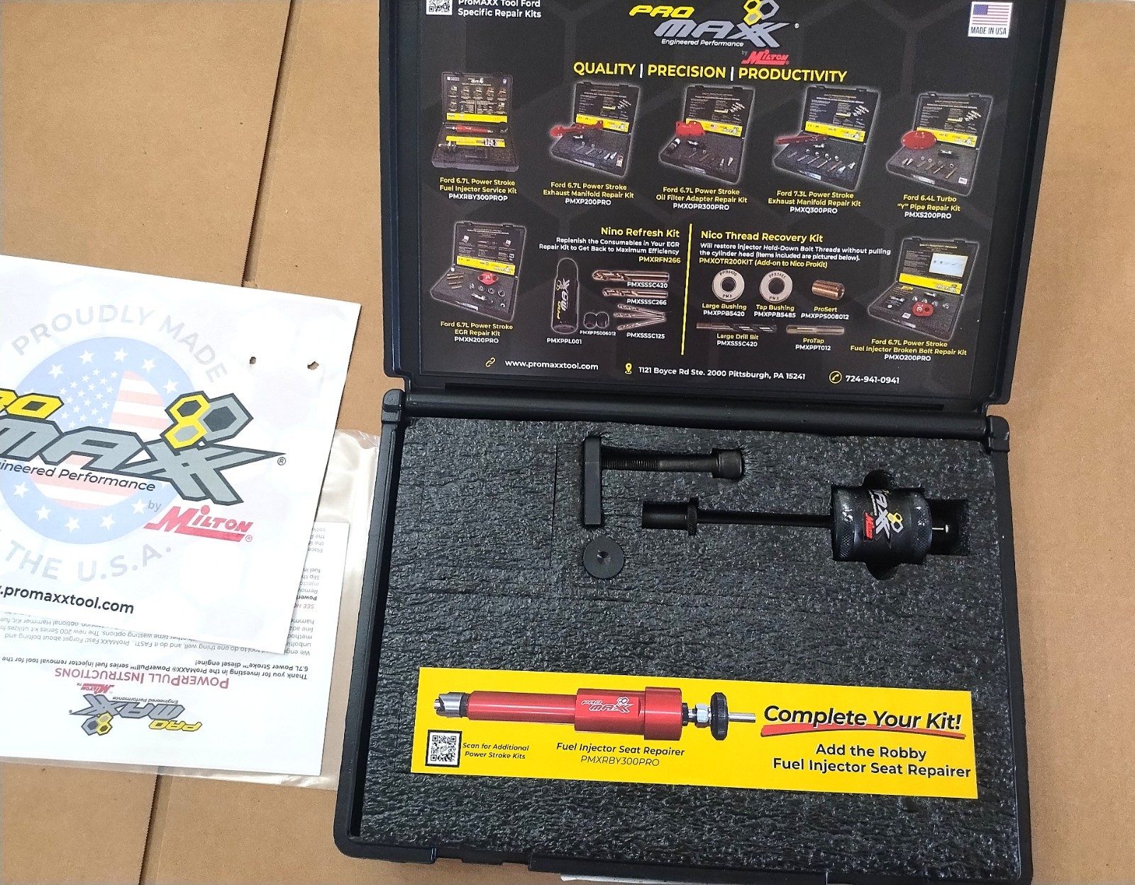 ProMAXX Tool Power Stroke 6.7L EGR Bolt Repair & Fuel Injector Puller Kit