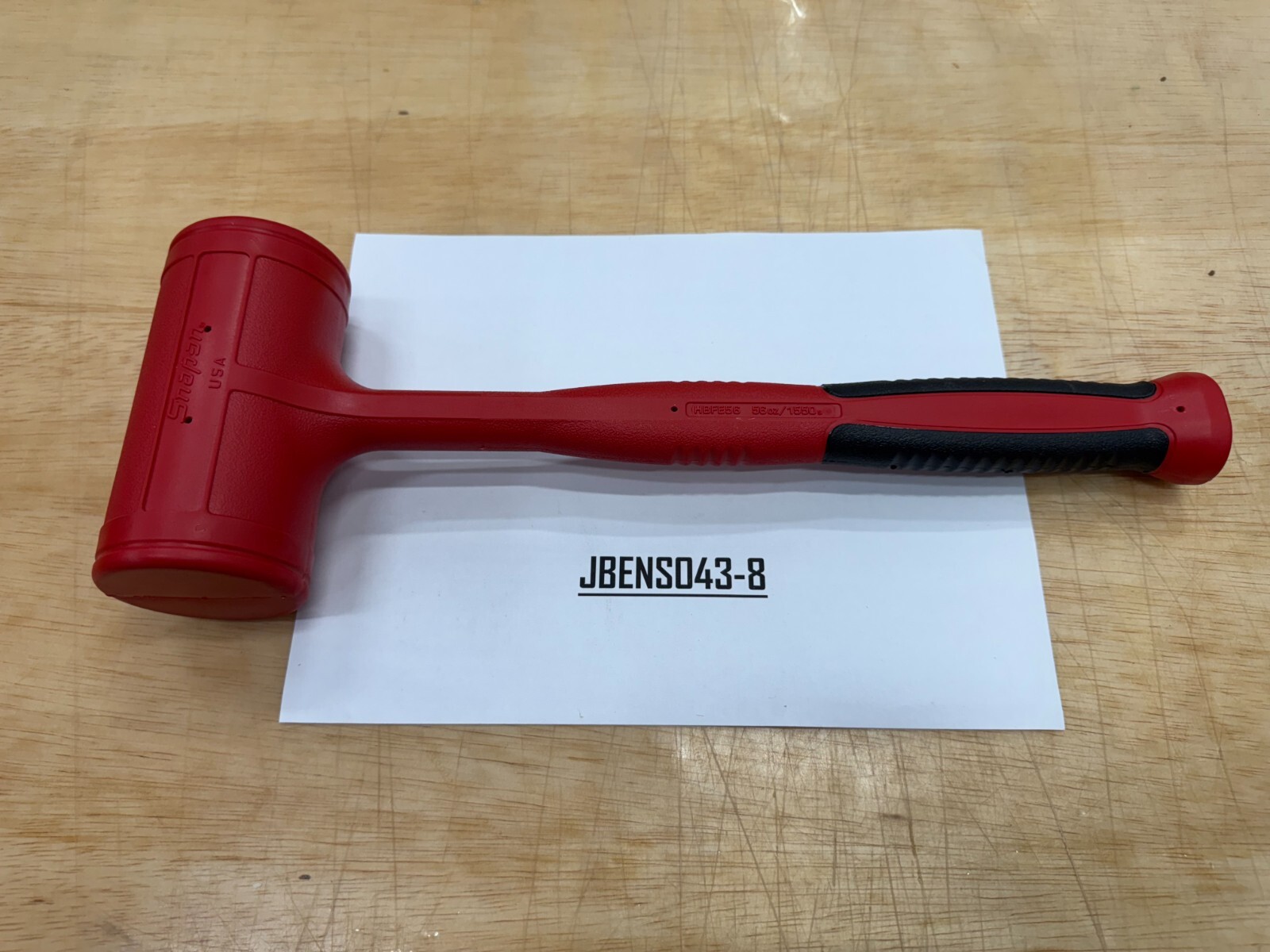 Snap-on Tools USA NEW RED 56oz / 1550g Soft Face Dead Blow Hammer HBFE56