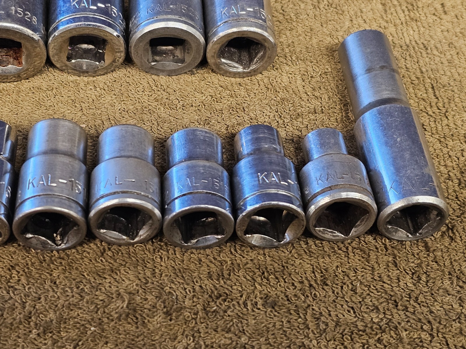Kal Ratchet Socket Extension Set 1/2″ Drive 1-1/4 1/8 1/16 1″ 7/8 5/8 19/32 3/8″