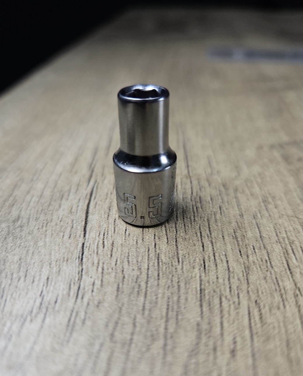 5.5mm Craftsman 1/4″ Drive Socket Metric Shallow 6pt NWO Box Chrome CMMT43511