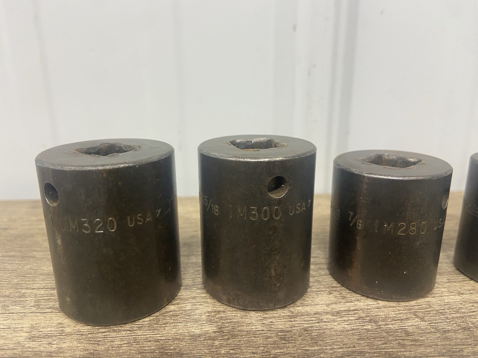 Snap-on SET 9 pc 6 point 1/2″ Dr IM320-IM120A Shallow Impact Socket Set