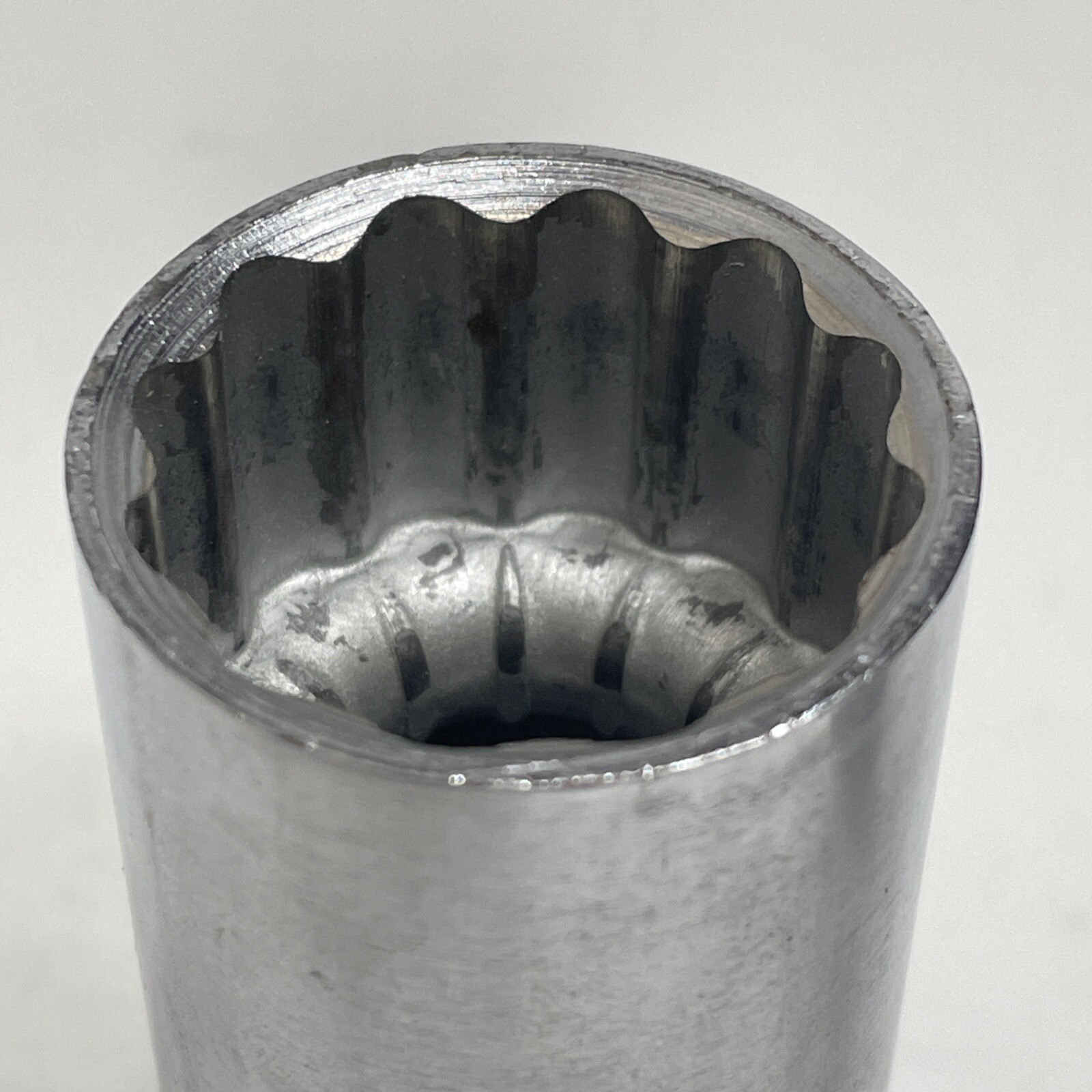 Lot of 2 Bonney Deep Socket 1/2″ drive 13/16” & 1” AL26 AL32 VTG Chrome USA