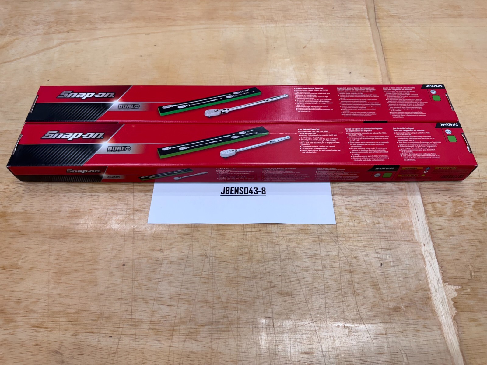 Snap-on Tools USA NEW GREEN 8pc 3/8″ Drive Chrome Fixed & Flex Ratchet Foam Sets