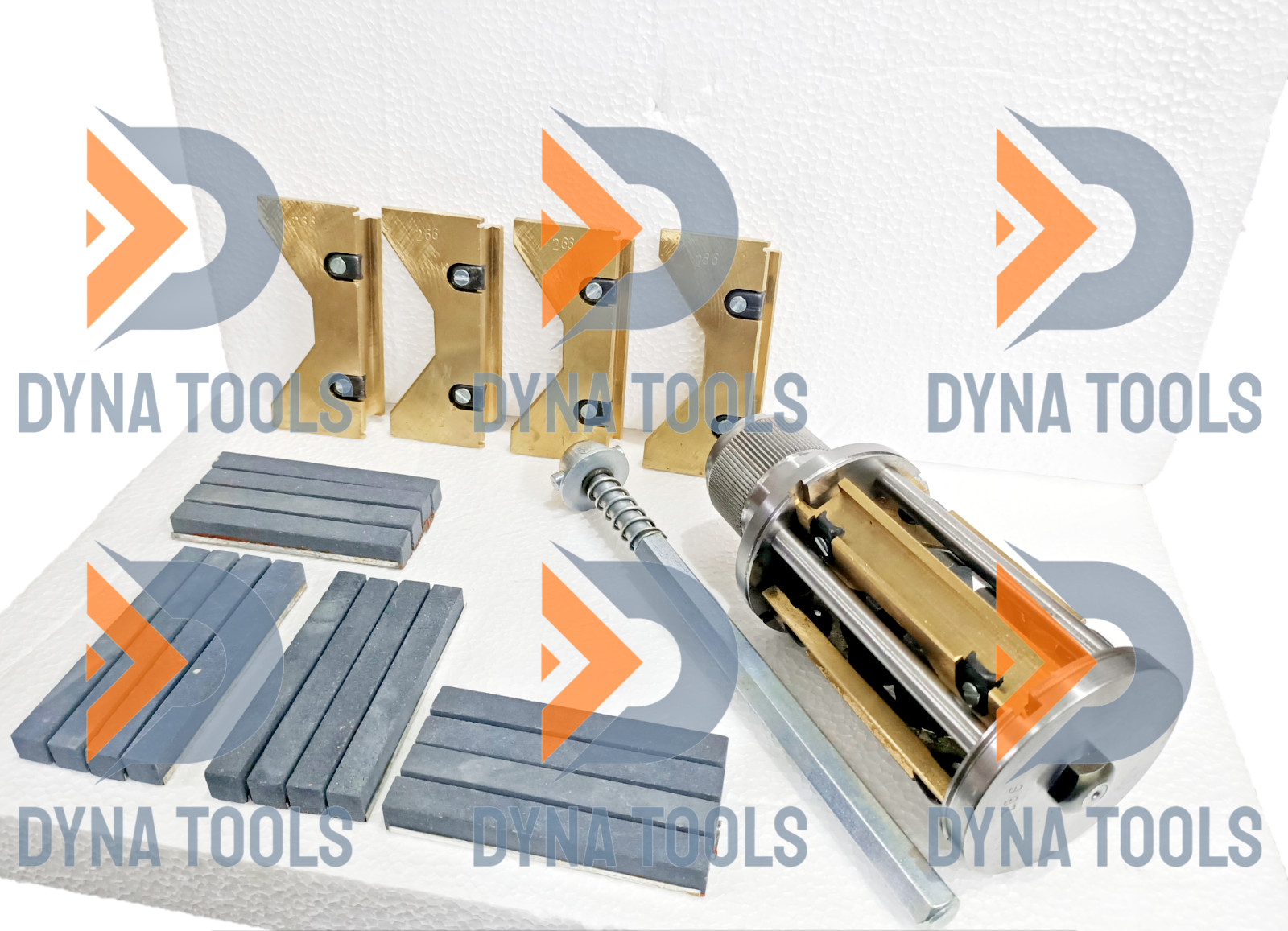 New Cylinder Engine Hone Kit 3-1/2″ To 6-1/2″ Honing Machine + 4 Set Of Stones