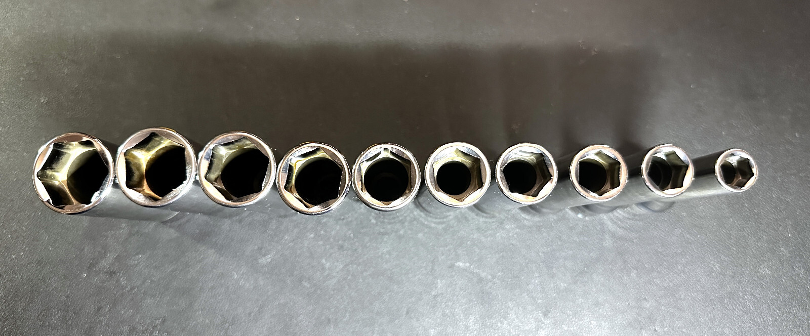 SNAP ON 310TSM 10-Pc 1/2″ Drive 6-Pt. Metric Flank Drive® Deep Socket Set USA