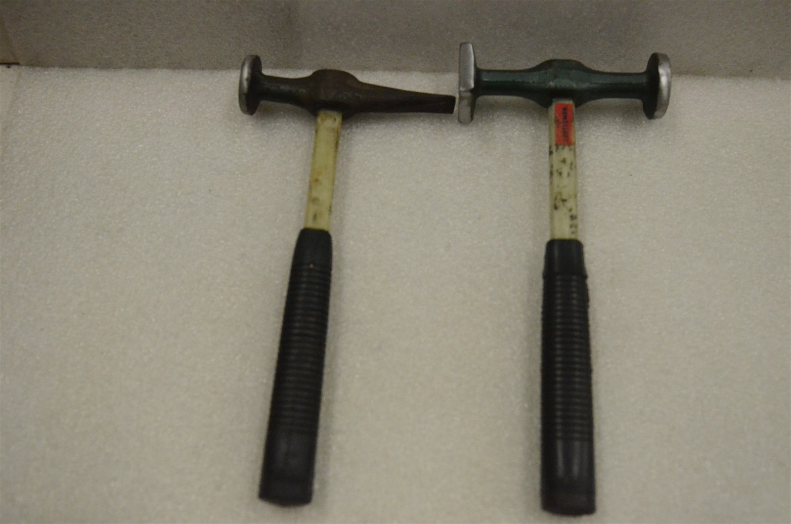 Craftsman Pair of Vintage Body Picking and Dinging Hammers Fiberglass Handles